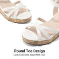 thumbnail image 5 of DREAM PAIRS Girls' Wedge Heel Sandals with Adjustable Strap, Non-Slip Sole Dress Sandals for Kids, 5 of 6