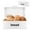 White, variant on Walchoice Bread Box for Kitchen Countertop, 16.5” x 9” x 6.4” Black Metal Bread Bin Holder for Loaves Pastries Dry Food, Large Capacity Storage Container for Vintage Farmhouse Decor
