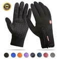 thumbnail image 2 of Winter Gloves for Men and Women Touch Screen Thermal Windproof Ski Gloves (Black, L), 2 of 6
