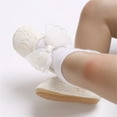 thumbnail image 5 of Caoirhny Baby Girls Princess Shoes, Soft Bow Embroidery Flower Non-slip First Walker Shoes Toddler Shoes, 5 of 5