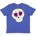 thumbnail image 3 of Inktastic Decorated Skull Youth T-Shirt, 3 of 5