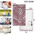 thumbnail image 2 of Dreamtimes Pink Leopard Print Cheetah Tie Dye Hand Towels for Bathroom 100% Cotton 2 pcs Face Towel 16 x 28 inch, Absorbent Soft & Skin-Friendly, 2 of 6