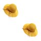 thumbnail image 3 of Sonducket Tela transpirable y ala de tabla para una apariencia clásica y elegante Amplia aplicación Peso ligero Cuello colgando Pesca Amarillo brillante 2piezas, 3 of 4