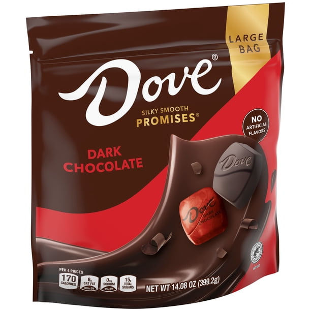 DOVE タッパー Lサイズ ブラック Dove Dark Chocolate Bag - Sweet products for grocery retail