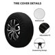 thumbnail image 2 of Fotbe Ink Style Bald Eagle Funda de Llanta de Repuesto con Estampado, Engrosada, Ajuste Universal para Jeep, Remolque, RV, SUV, Camión-14 inch, 2 of 6