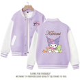 thumbnail image 1 of Sanrio Cinnamoroll Jacket Hello Kitty Kuromi Overcoat Woman Jacket Autumn Spring Kids Loose Sports Baseball Uniform Clothes Gift, 1 of 7