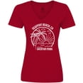 thumbnail image 3 of Inktastic Summer Vacation Mode Newport Beach California Women's V-Neck T-Shirt, 3 of 5