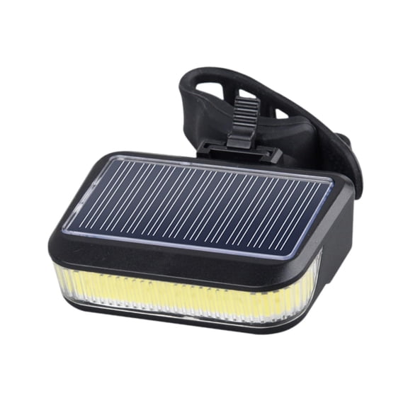 Bike Tail Light Rear Bike Light Solar Powered Rechargeable Plastic Compact Waterproof for Night Cyclists