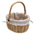 thumbnail image 1 of unbranded 1Ud Portable Wicker Basket Para Picnic Con Materiales Duraderos Y Tejido, 1 of 6