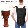 thumbnail image 3 of Raindrops Black Djembe Drum Carrying Bag with Waterproof Material and Durable Padding, 3 of 7