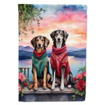 Saluki Two Hearts Garden Flag 11.25 in x 15.5 in