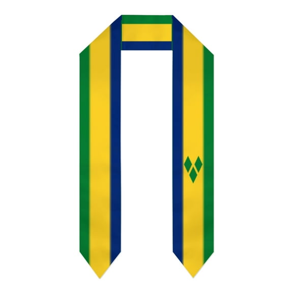 Saint Vincent and the Grenadines Flag Shawl Sash Stole Graduation Shawls Wraps Scraf For International Study