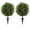 2Pcs Cedar Topiary Ball Trees, variant on Artificial Set of 2 Cedar Topiary Ball Trees 21" for Outdoors with Ground Spike, UV Resistant Faux Cypress Plants into Anywhere, Evergreen Shrubs Bushes for Room Front Porch Garden Backyard Decor