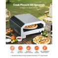 thumbnail image 2 of KFFKFF Portable Outdoor Pizza Oven, 16-Inch Gas Pizza Maker with Electric Rotating Plate, Durable Pizza Stone, Carrying Bag, Ideal for Backyard, Patio, and Camping Use, Black, 2 of 9