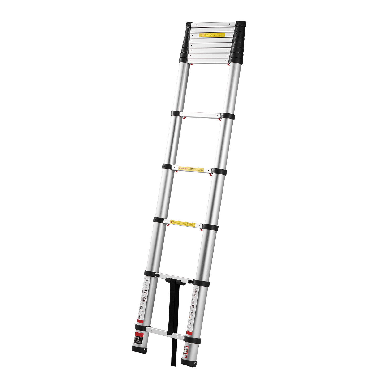 KFFKFF 12.5-Foot Telescoping Ladder, 330 Lbs Capacity, Silver photo 7