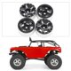 thumbnail image 3 of 4 piezas de aleación de aluminio, de rueda trasera, bujes de rueda para Axial SCX24 90081 1:24 RC, io de repuestos de camiones sobre or Negro Baoblaze Eje de rueda de coche RC, 3 of 8