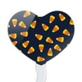 thumbnail image 2 of Sweet Orange Candy Corn Pattern Heart Love Cupcake Picks Toppers Decoration Set of 6, 2 of 6