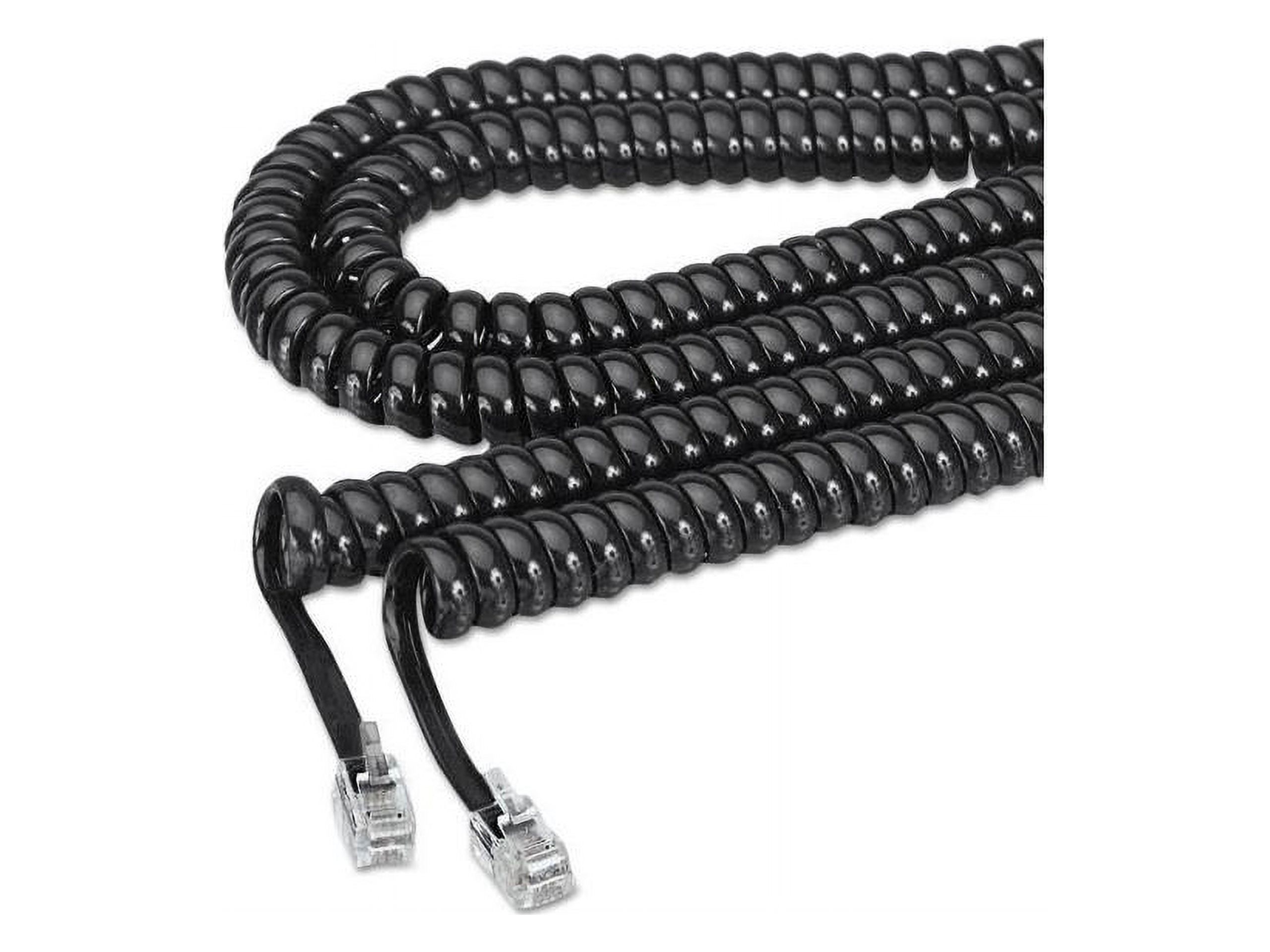 Softalk, SOF48102, Modular Plug Handset Coil Cord, 1, Black - image 4 of 13