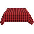 thumbnail image 6 of Rectangle Tablecloth 60x84 Inch, Red Black Buffalo Plaid Rectangular Table Cloth Wipeable Table Cloth Fabric Table Cloth for Restaurant, Picnic, Indoor and Outdoor Dining, 6 of 8