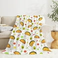 thumbnail image 6 of Taco Avocado Blanket-Taco Blanket for Boys, Girls Taco Gift for Taco Lovers-Cozy Soft Flannel Lightweight and Warm Used for Room Bed Camping 50"x60", 6 of 6