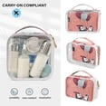 thumbnail image 5 of Penguin Hearts Balloons Clear Cosmetic Bags with Handles PVC Toiletry Bags Zipper Waterproof Portable for Traveling 2 Pcs, 5 of 7