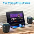 thumbnail image 2 of Portable Bluetooth Speaker, Wireless Speaker with Multi LED Light Dynamic Modes, BT5.3, IPX6 Waterproof, 16H Playtime, 20W Bass Diaphragms, Supports FM Mode, TF, USB for Home, Outdoor, Beach, Party, 2 of 8
