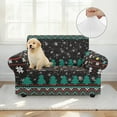 thumbnail image 4 of XYZCANDO Christmas Tree Sofa Cover 1 Piece Armchair slipcover Washable Club Chair slipcover for 1 Cushion Stretch Furniture Protection Soft Chair Cover, 4 of 6