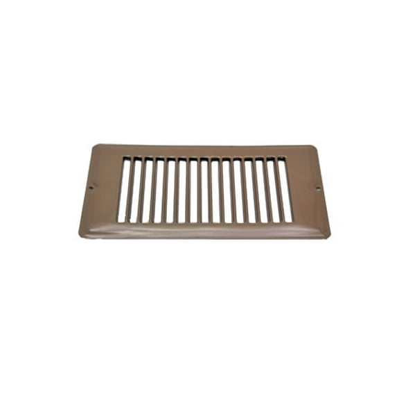 AP Products 013-632 Brown 4 inch x 8 inch Floor Register with out Damper