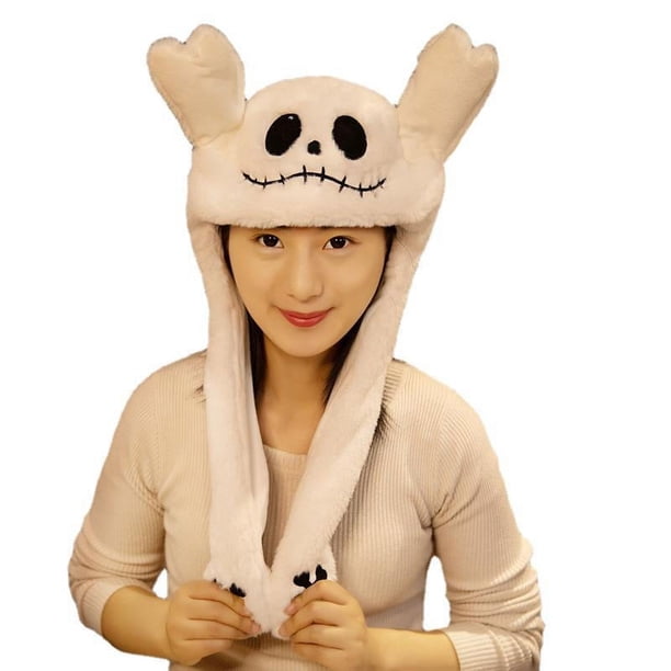 Gorro de disfraz Skeleton Jack de peluche, talla única para mayores de 16 años, unisex