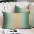 thumbnail image 2 of Sage Green Ombre Throw Pillow Covers, Modern Yellow Gradient Farmhouse Art Soft Breathable Pillow Cases with Invisible Zipper for Sleeping, Small Pillowcases for Couch Bed Sofa Chair 16x24 Inches, 2 of 9