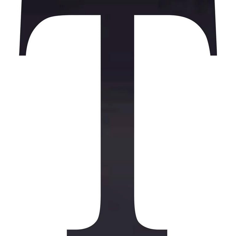 Acrylic Letter H Times, 6'' Tall Transparent Black Acrylic Alphabet  Letters, Choose Color Option