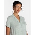 thumbnail image 5 of Joyspun Women’s Modal-Blend Ruffle Trim Notch Collar Top and Shorts Pajama Set, 2 Piece, Sizes XS-3X, 5 of 6