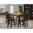thumbnail image 2 of East West Furniture Yarmouth 5-piece Wood Dining Room Set in Black/Cherry, 2 of 6