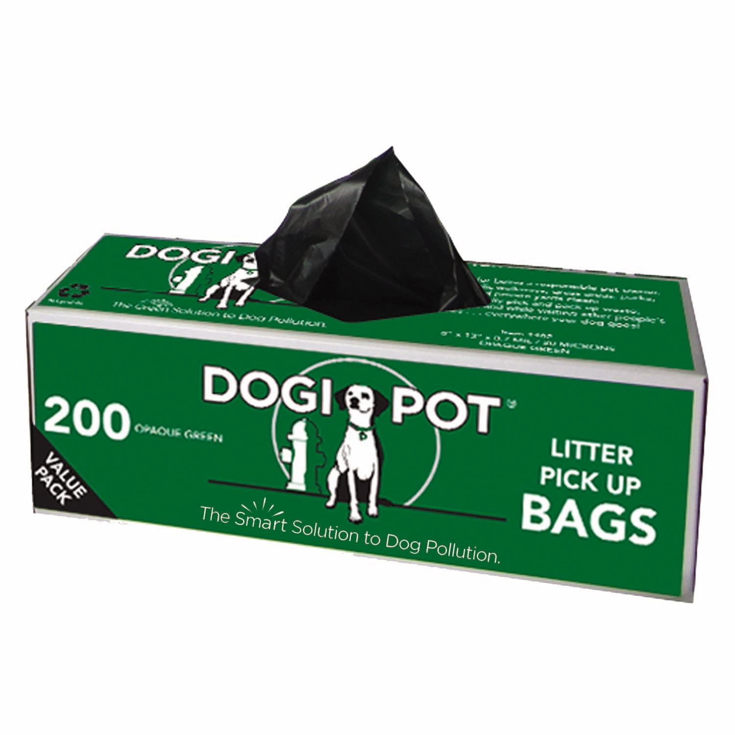 Dogipot Smart Litter Pick Up Bags, Green 10 Roll Case