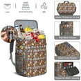 thumbnail image 5 of Retro Mandala Insulated Backpack Cooler - 20L Leak-Proof Soft Cooler Bag with Geometric & Abstract Print for Travel, Hiking, and Work, 5 of 6