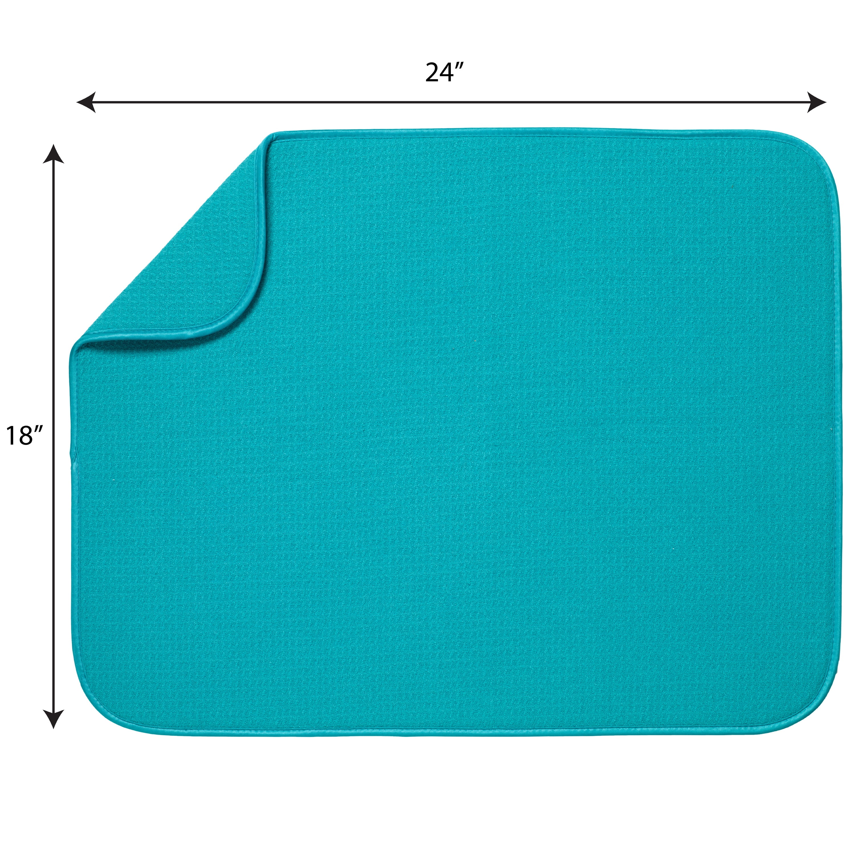 15 x 20) New Microfiber Dish Drying Mat - Blue – Ricky's Garage