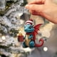 thumbnail image 4 of Juguete de Dinosaurio para Fiesta de Navidad, Adornos de Santa Claus con Ornamientos Azules, Pendientes Acrylic para Árbol de Navidad, Decoración para Fiesta de Dinosaurios, Regalos de, 4 of 9