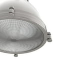 thumbnail image 4 of Hunter - Bridgemoor 2-light Brushed Nickel, Medium Size Pendant Light, Dimmable, Industrial Style, Dome Shaped, for Bedrooms, Dining, Living Rooms - 19104, 4 of 9