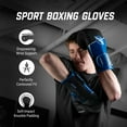thumbnail image 6 of Hayabusa Sport Boxing Gloves - Blue/White, 14oz, 6 of 8