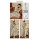 thumbnail image 1 of Vestido de dormir fino de seda helada para mujer, ropa de hogar de manga corta con cuello en V, longitud media, talla grande, puede usar al aire libre, dibujos animados de gato, verano, 1 of 5