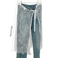 thumbnail image 3 of Women Korean Eyelash Lace Layering Long Skirt Hip Scarf with Tie Up Vintage Flower Lace Hip Covering Apron Skirts, 3 of 9