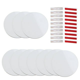 30 Pcs Sublimation Blank Pins DIY Button Badge Kit Sublimation Sliver Blank Alum