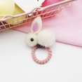 thumbnail image 4 of 6 coleteros elásticos de conejo para el pelo, accesorios para el pelo para niñas y bebés., 4 of 5