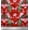 Apple Red, variant on Soimoi Poly Georgette Fabric Floral & Peacock Bird Printed Fabric 1 Yard 42 Inch Wide