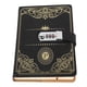 thumbnail image 4 of Cuaderno A5 con cerradura de combinación, negro, dorado, Retro, 300 páginas, cuaderno de papel con rayas suavizadas para la escuela, oficina y viajes, 4 of 5