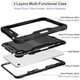 thumbnail image 4 of 3 Layers Multi-Functional Case For iPad (A16) 11th / 10th Generation Shockproof Cover Built-in Kickstand & Pencil Holder, 4 of 9