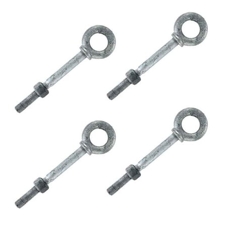 

3/8 x 2-1/2 Galvanized Shoulder Eye Bolt – 4 Pack