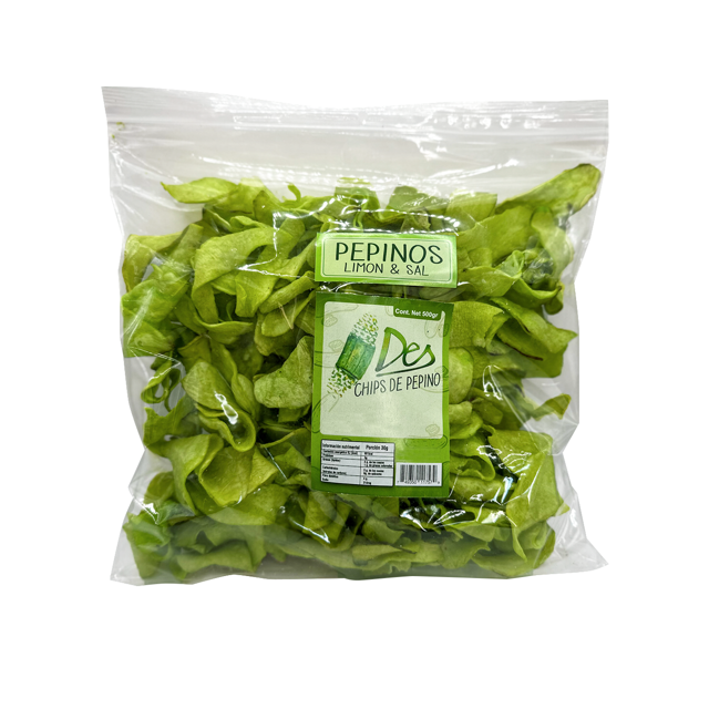 Chips Botana de Vegetales Horneados Deshidratados, Libres de Glúten, Veganas de 500 gr - Sabor Jícama Lemmon Pepper