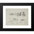 thumbnail image 2 of Eugène Isabey 14x11 Black Modern Framed Museum Art Print Titled - Seaside Studies (1830s), 2 of 5