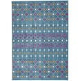 thumbnail image 1 of homeroots home decor 385783 4’ x 6’ Blue Jewels Geometric Area Rug, 1 of 1